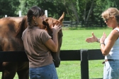 horsing around with Lydia