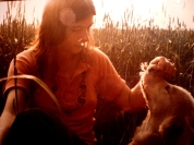 Lynn and Oda in the wheat field 1975